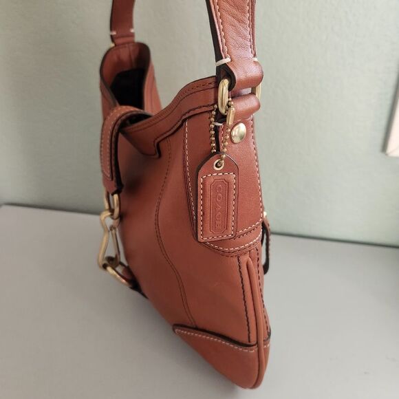 Coach Y2K Hampton Brown Shoulder Bag - Picture 10 of 12